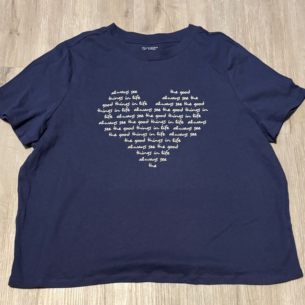 Primark Navy Blue‎ Short Sleeve Tee